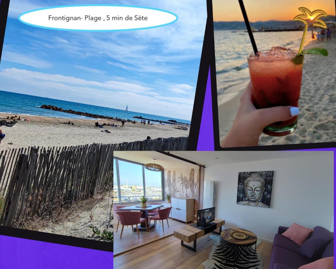 La Perle Bleue, 100 M De La Plage, Parking, Wifi Frontignan Buitenkant foto