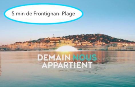 La Perle Bleue, 100 M De La Plage, Parking, Wifi Frontignan Buitenkant foto